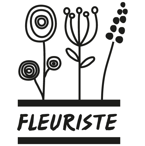 Sticker fleuriste model 02